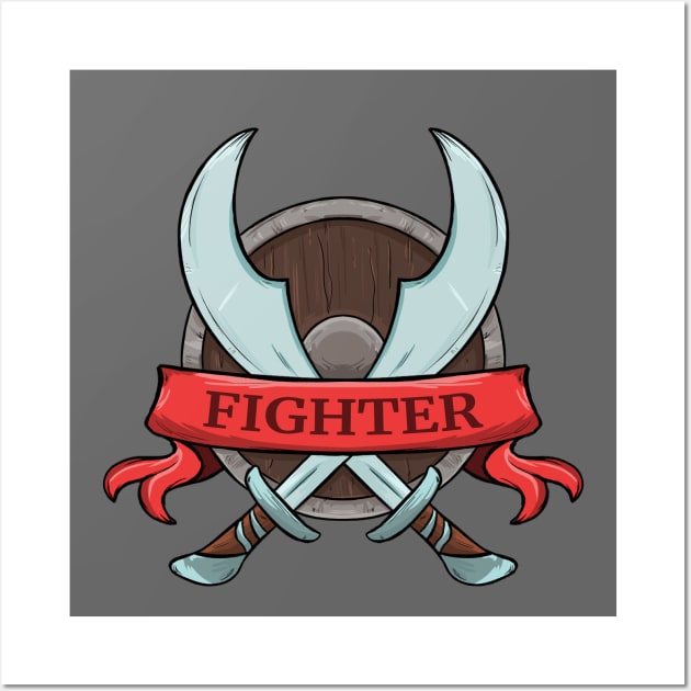 Fighter Wall Art by DnDoggos